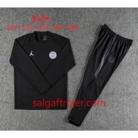 PSG Børn Sweatshirt Dragt Jordan Sort 2018-2019